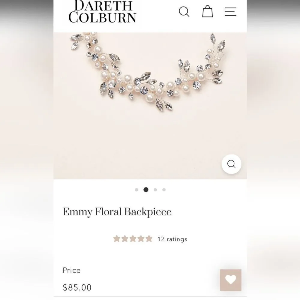 Dareth Colburn Emmy Floral Backpiece